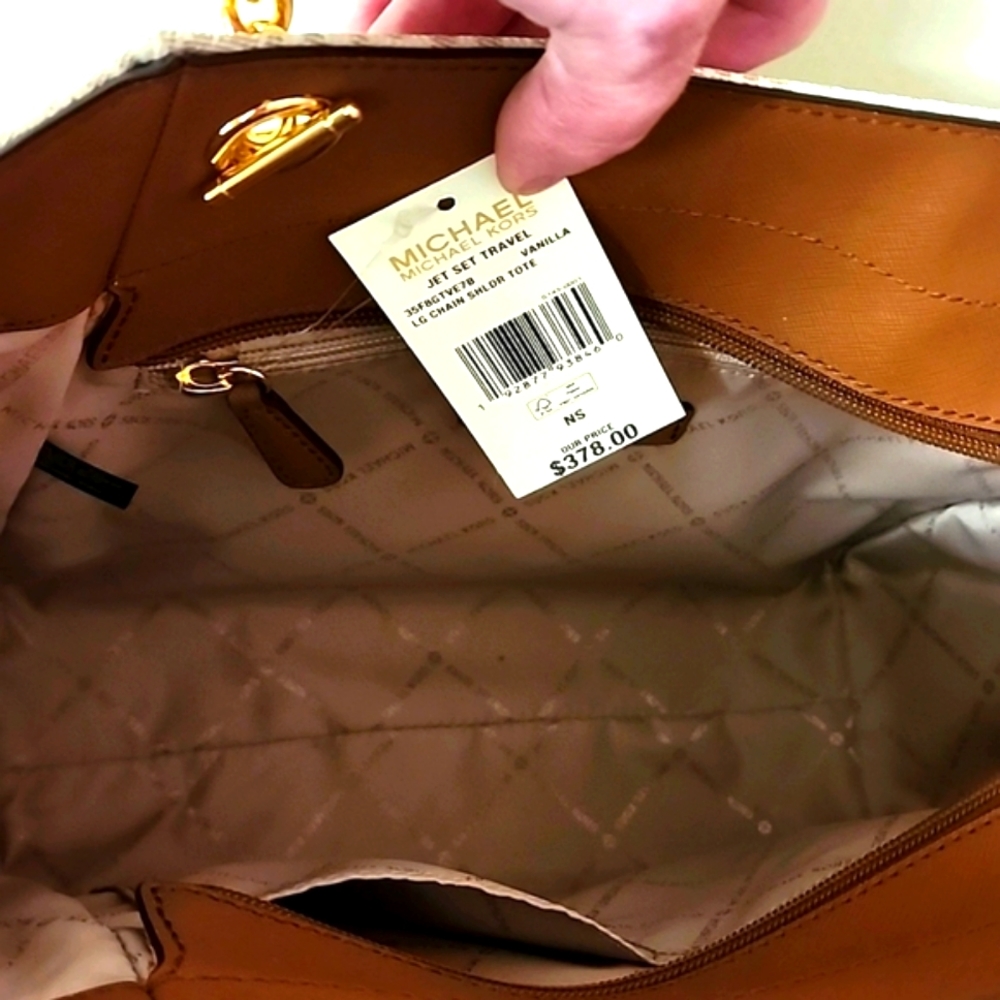 [SOLD]Michael Kors Jet Set Travel Large Chain Shoulder Tote Bag - Picture 8 of 13